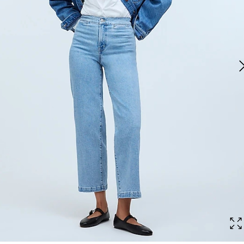 NWT Emmett Wide-Leg Crop Jean: Welt Pocket Edition
